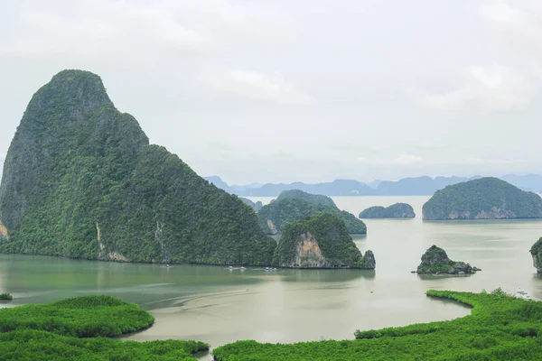 Samet Nangshe Pohledu Krásná Památka Phang Nga Thajsko — Stock fotografie