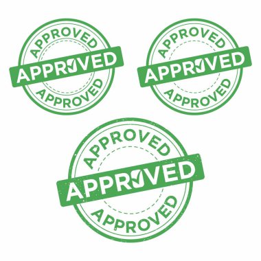 Onaylanmış Pul Vektörü Kauçuk Mühür Etiketi Simgesi Simgesi