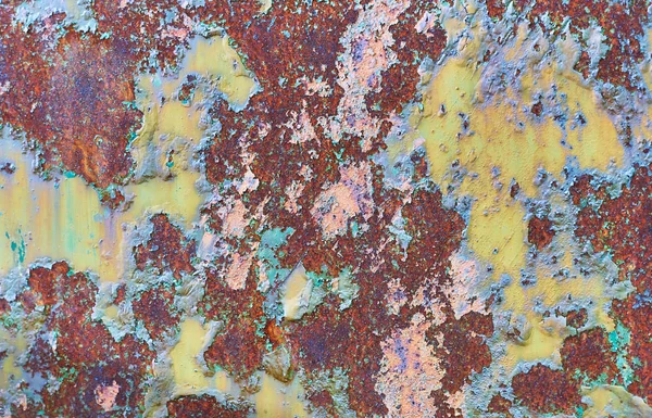 Texture Old Rusty Surface Peeling Paint Abstract Grunge Background — Stock Photo, Image