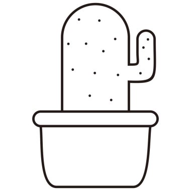 kaktüs simgesi vektör tasarımı