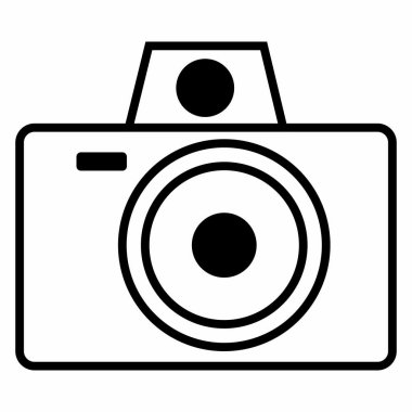 Kamera simge vektör tasarımı