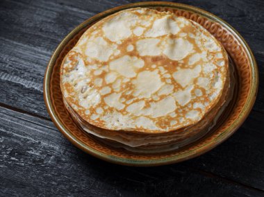 Krep haftası için geleneksel ince krepler.