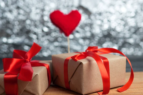 Caja Regalo Para Día San Valentín —  Fotos de Stock