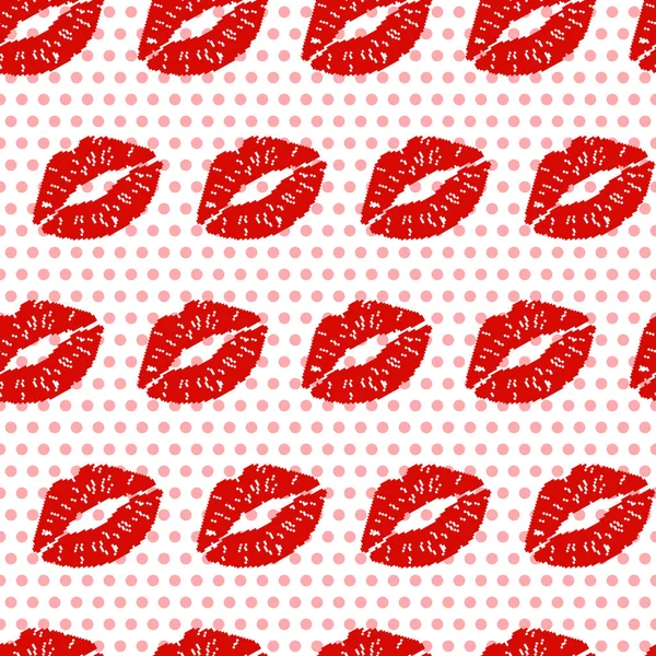 Ilustracja Wektorowa Kobieta Czerwone Usta Pocałunek Sztuka Piksela — Wektor stockowy