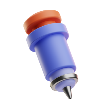 Vücuda sıvı enjekte etmek için kullanılan plastik veya metal bir cihaz.