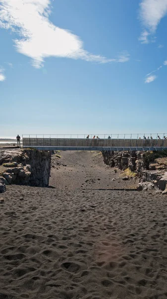 Kıtalar Arası Köprü, İzlanda 'da Kuzey Amerika ve Avrasya plakaları arasındaki görünür fay, Ağustos 2025