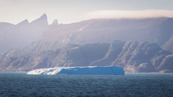 Beautiful Icebergs in the North Atlantic on the approach to Prins Christian Sund, Greenland, August 2025. 