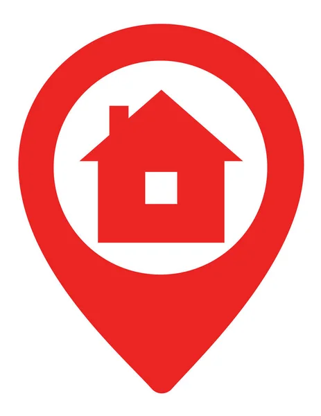 modern red map pin icon symbolizing navigation, location and travel. Designed in  glossy, minimalist style, this vector illustration represents global positioning, real estate, and wayfinding. Perfect for use in web design, mobile apps, travel guides