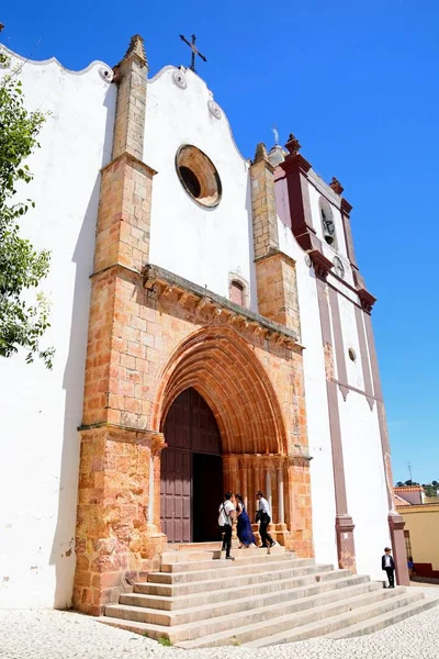 Silves Portugália 2017 Június Emberek Belépő Gótikus Katedrális Igreja Misericordia — Stock Fotó