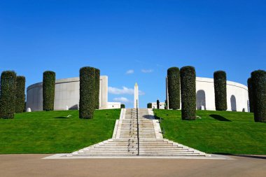 Alrewas, İngiltere - 18 Nisan 2018 - silahlı kuvvetler Memorial, Ulusal Anıtı Botanik Bahçesi, Alrewas, Staffordshire, İngiltere'de, İngiltere'de, Batı Avrupa, görünümünü 18 Nisan ön. 2018.
