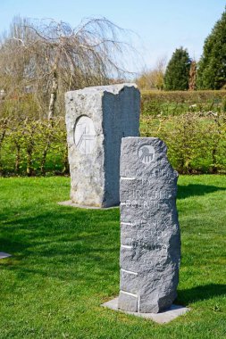 Alrewas, İngiltere - 18 Nisan 2018 - Bevin çocuklar kömür Madencilik Sanayi anma töreninde Ulusal Anıtı Botanik Bahçesi, Alrewas, Staffordshire, İngiltere'de, İngiltere'de, Batı Avrupa, 18 Nisan 2018.