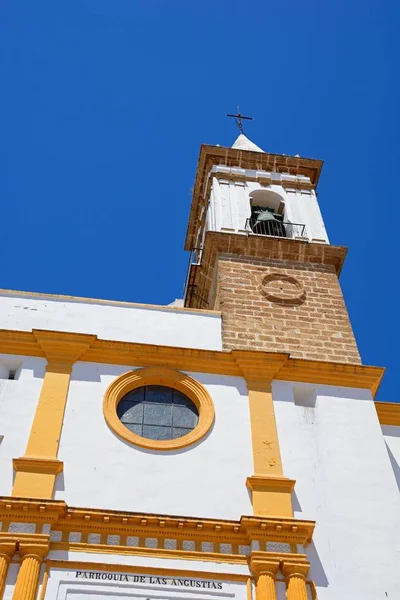 Front View Las Angustias Parish Church Parroquia Nuestra Senora Las — стоковое фото