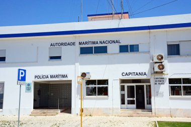 Olhau, Portekiz - 12 Haziran 2017 - açık deniz bina, Olhau, Algarve, Portekiz, Avrupa, 12 Haziran 2017 polis görünümünü.