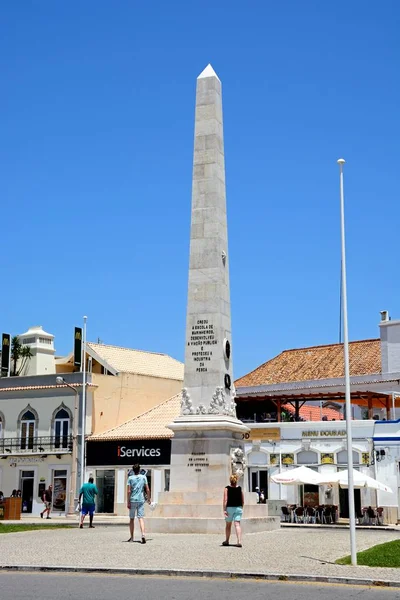 Faro Portugal Junio 2017 Vista Del Monumento Industria Pesquera Largo —  Fotos de Stock