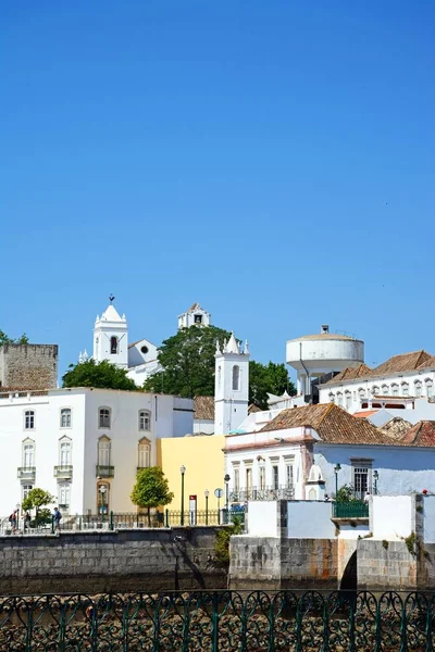 Tavira Portugal Juni 2017 Blick Über Den Gilao Die Stadt — Stockfoto