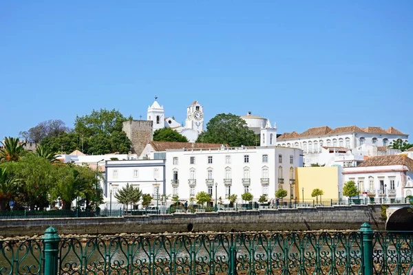 Tavira Portugal Junio 2017 Vista Otro Lado Del Río Gilao —  Fotos de Stock