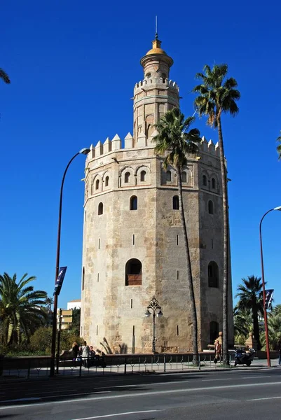 Vista de la torre dorada, Sevilla, España . — Foto de Stock
