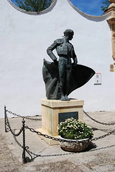 Pedro Espinosa Statue,Antequera. Editorial Stock Image - Image of