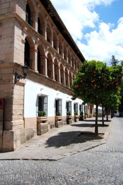 Belediye binasının ön görünümü (Ayuntamiento), Ronda, İspanya.