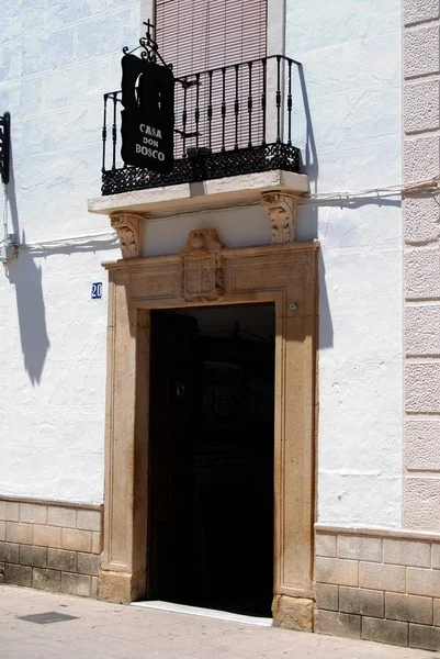 Entrada para a casa de Dom Bosco na cidade velha, Ronda, Espanha . — Fotografia de Stock