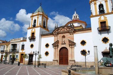 RONDA, İspanya - 13 Mayıs 2008 - Plaza del Socorro, Ronda, Malaga Eyaleti, Endülüs, İspanya, Avrupa, 13 Mayıs 2008.