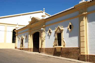JEREZ DE LA FRONTERA, İspanya - 20 Ağustos 2008 - Pedro Domecq Bodega binası, Jerez de la Frontera, İspanya, 20 Ağustos 2008