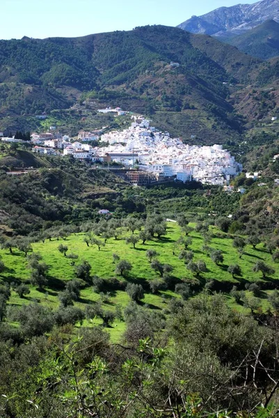 Tolox Spanien Oktober 2008 Fernsicht Auf Dorf Und Umgebung Tolox — Stockfoto