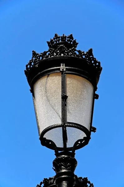 Traditional Spanish Wrought Iron Streetlight Benahavis Costa Del Sol Malaga — Stock Photo, Image