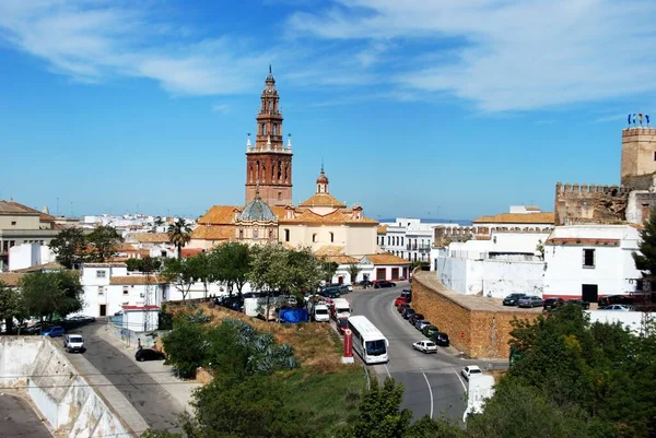 Carmona España Abril 2009 Vista Elevada Iglesia San Pedro Edificios — Foto de Stock