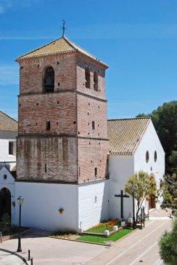 Lekesiz Gebelik Kilisesi, Mijas, Malaga Eyaleti; İspanya, Avrupa.