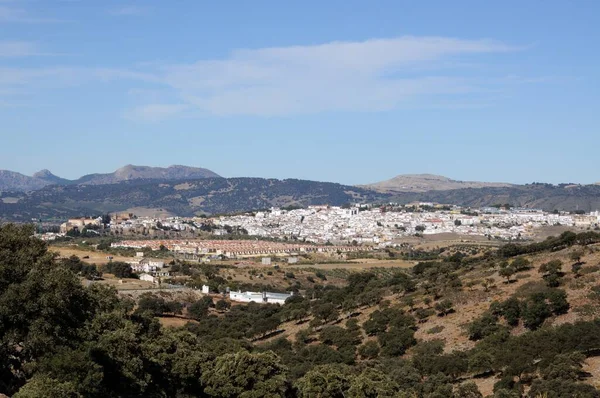 Vista Elevada Ronda Paisagem Circundante Oriente Ronda Província Málaga Andaluzia — Fotografia de Stock