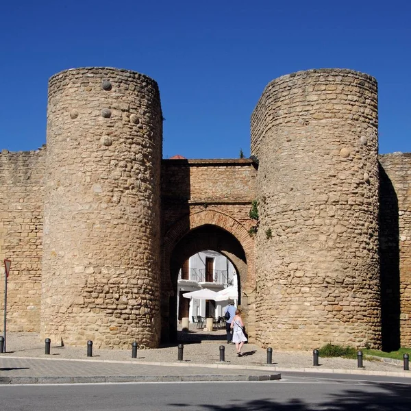 Ronda Espanha Outubro 2009 Vista Arco Entrada Almocabar Ronda Província — Fotografia de Stock