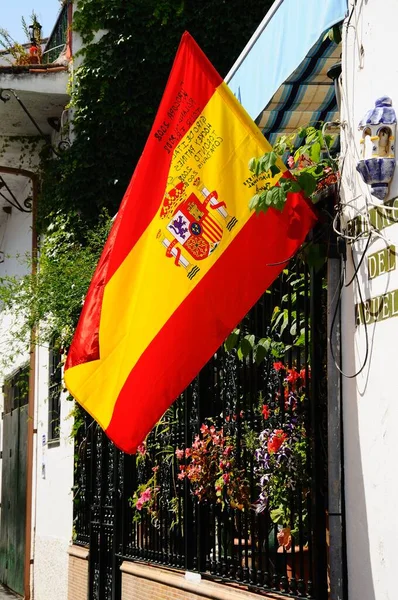 Benahavis Spagna Giugno 2010 Bandiera Residenza Spagnola Nel Centro Della — Foto Stock