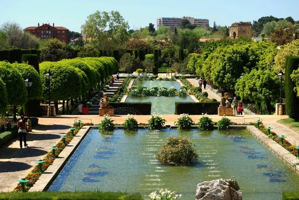 Cordoba Spanje April 2008 Watertuinen Met Watertuinen Met Het Paleis — Stockfoto