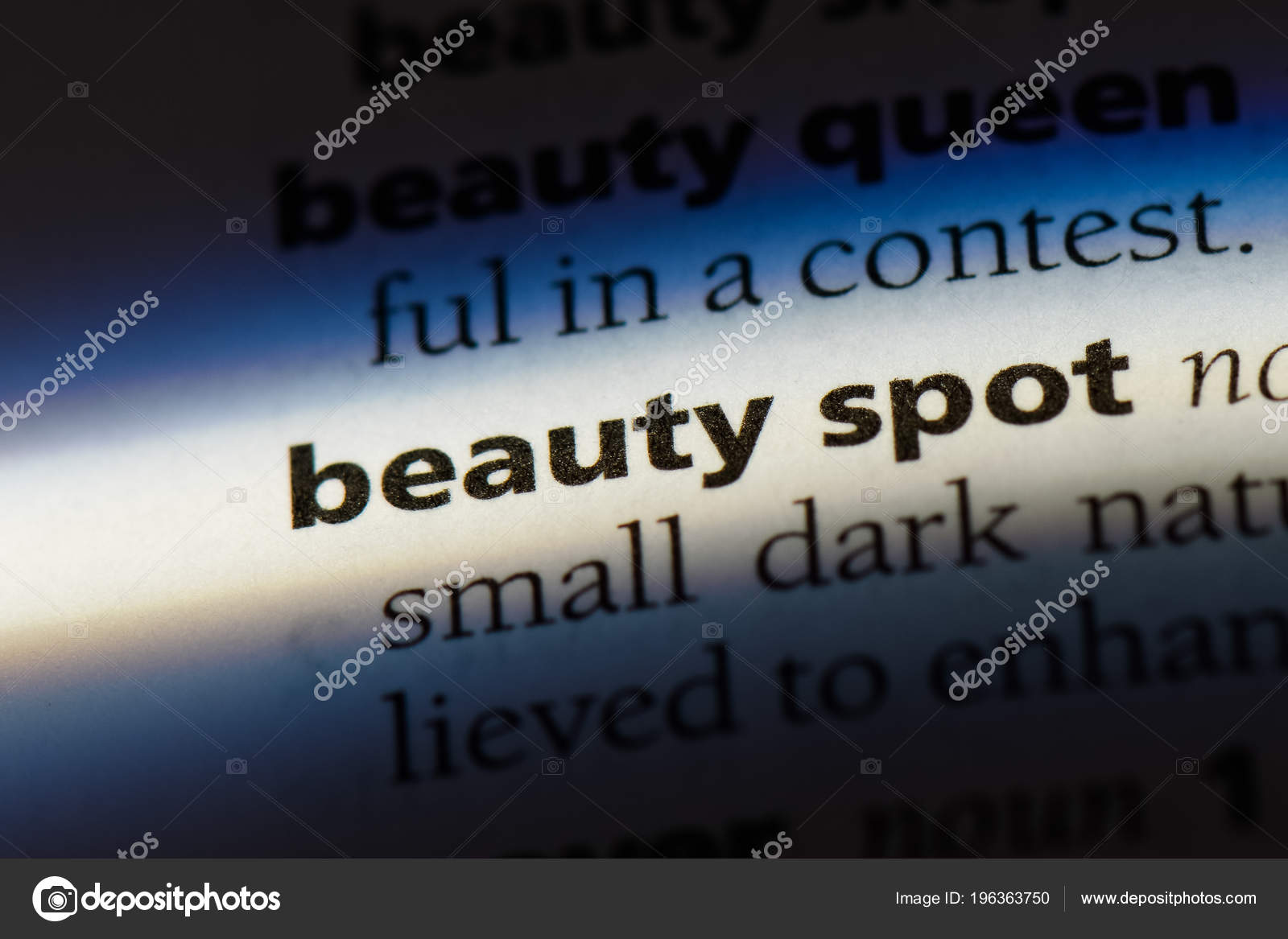 Beauty Spot Word Dictionary Beauty Spot Concept — Stock Photo Beauty Spot Word Dictionary Beauty Spot Concept — Stock Photo