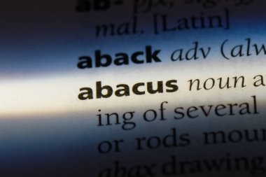 Abaküs Word'de bir sözlük. Abaküs kavramı.