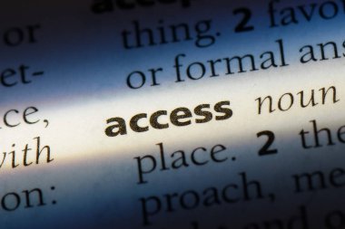 Sözlükteki erişimi kelime. erişim kavramı.