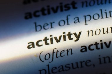 Etkinlik Word'de bir sözlük. Etkinlik kavramı.