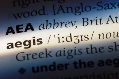 Aegis Word'de bir sözlük. Aegis kavramı.