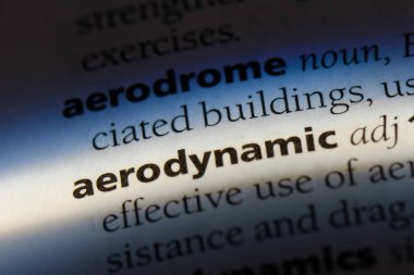 aerodinamik tek kelimeyle bir sözlük. aerodinamik kavramı.