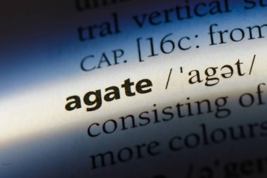 akik Word'de bir sözlük. akik kavramı.