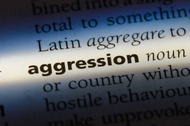 saldırganlık Word'de bir sözlük. saldırganlık kavramı.