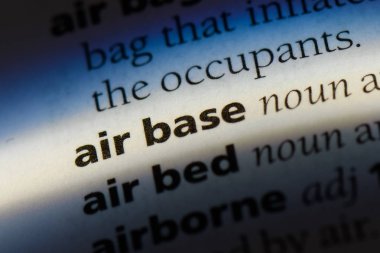 Hava üssü Word'de bir sözlük. Hava üssü kavramı.