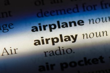 AirPlay Word'de bir sözlük. AirPlay kavramı.