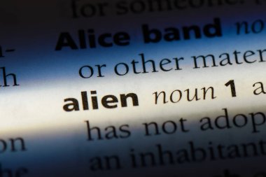 Yabancı sözcüğü sözlüğe. uzaylı kavramı.