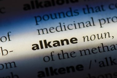 alkan Word'de bir sözlük. alkan kavramı.