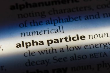 alfa parçacığı Word'de bir sözlük. alfa parçacığı kavramı.