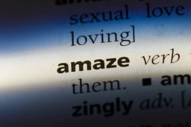 bir sözlüğü'ndeki sözcüğü hayret. konsepti hayret.