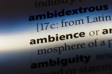 ortam Word'de bir sözlük. atmosfer kavramı.