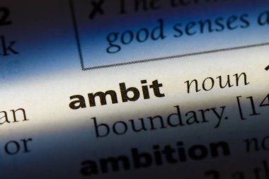 muhit Word'de bir sözlük. muhit kavramı.